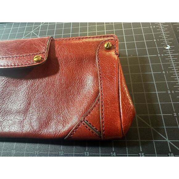 Cole Haan Cognac leather vintage purse clutch - Picture 7 of 11